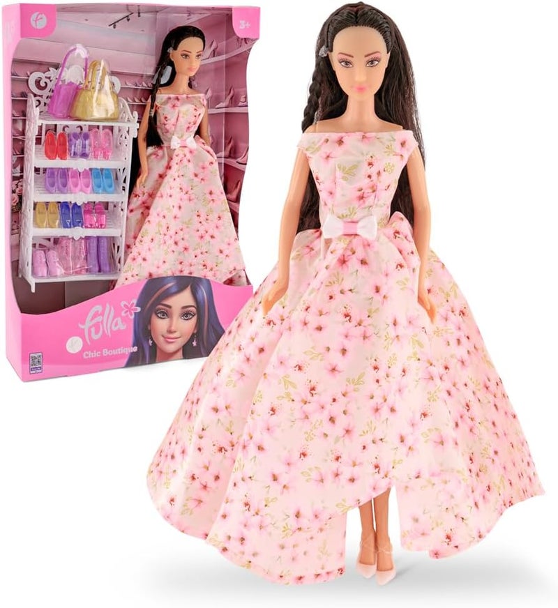 Fulla Boutique Doll with Shoes and Bags – Includes 10 Pairs of Shoes, 2 Handbags, Ankle Boots and Shelf Fashion Fun for Girls Who Love Dressing Up- Great Gift for Pretend Styling Play - Image 1